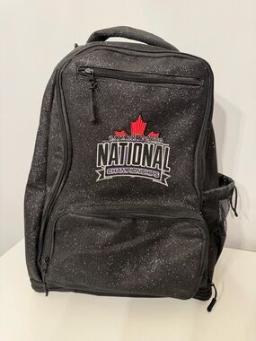 Canadian Cheer National Championships Black Sparkle Backpack